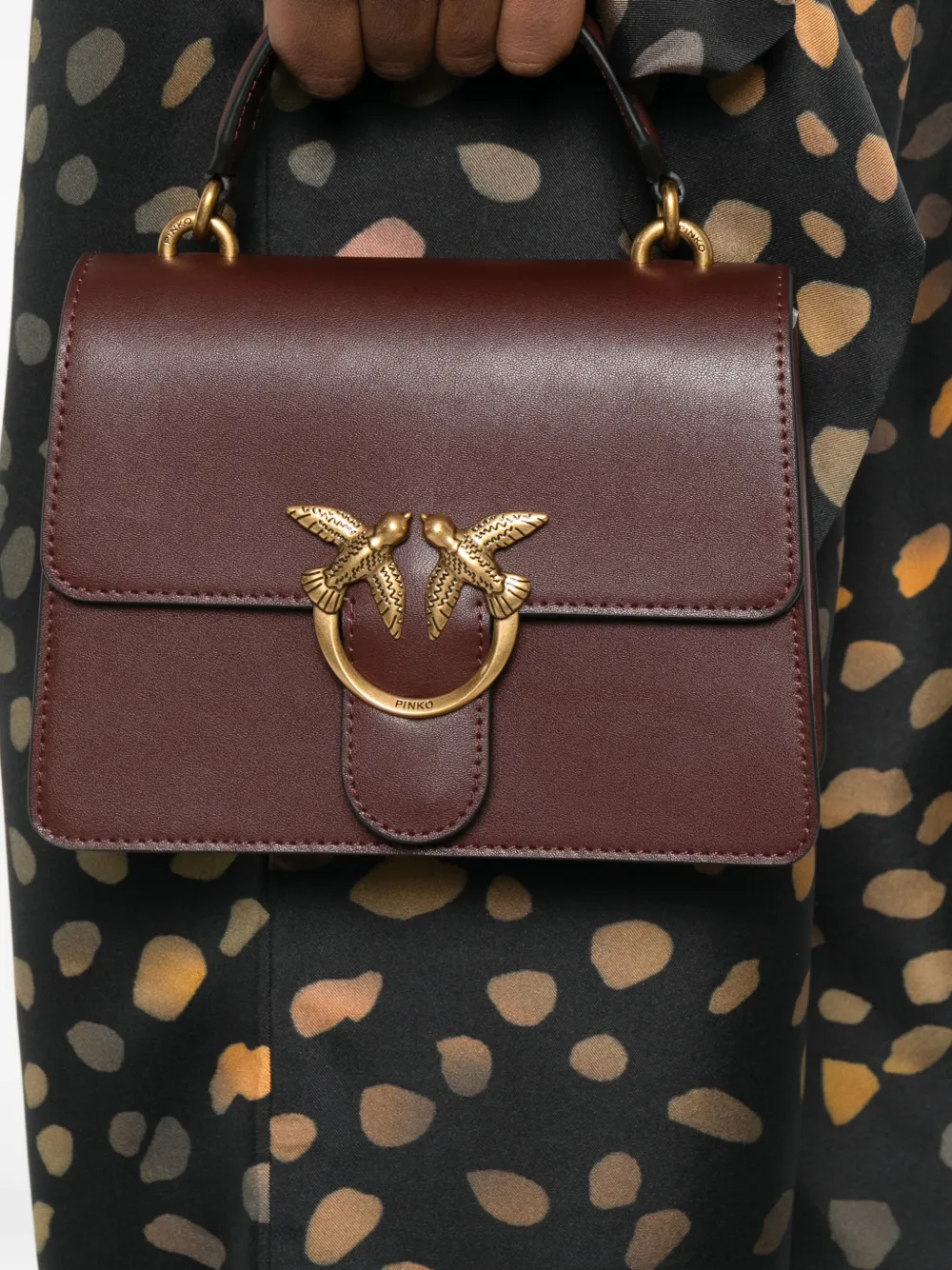 PINKO Mini Love One tote bag - Rood