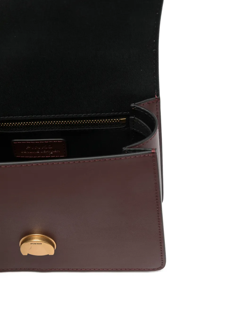 PINKO Love leren shopper Rood