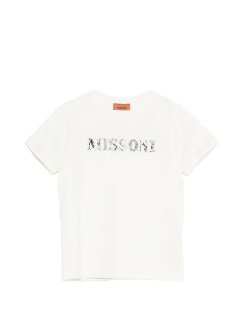 Missoni Kids playera con logo bordado