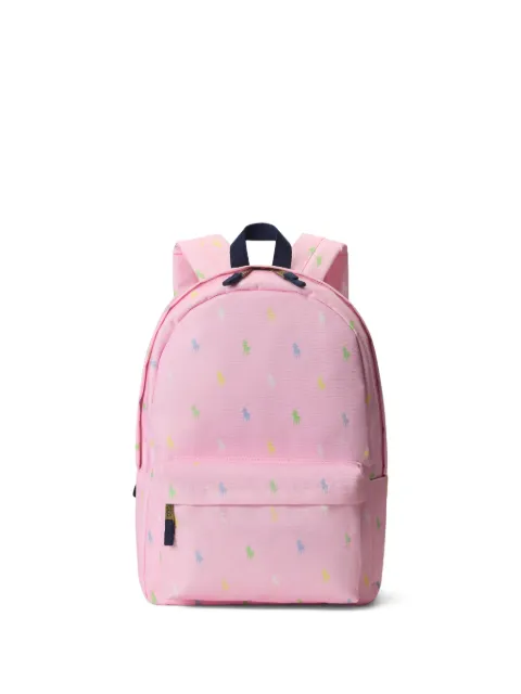 POLO RALPH LAUREN KIDS logo zip backpack