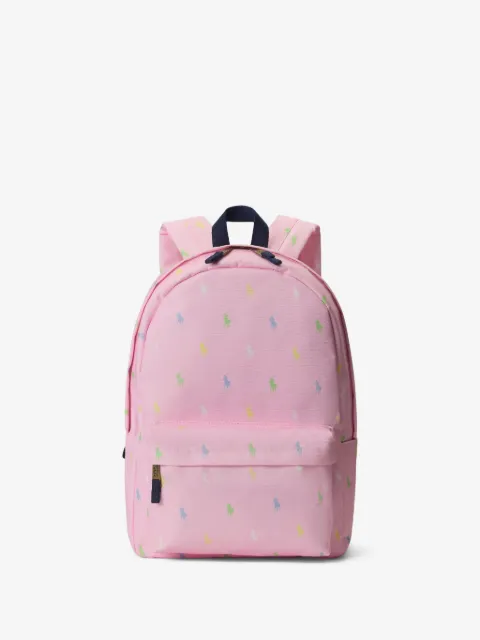 POLO RALPH LAUREN KIDS logo zip backpack