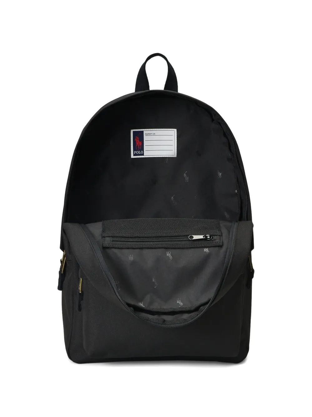 POLO RALPH LAUREN KIDS Rugzak met geborduurd logo Zwart