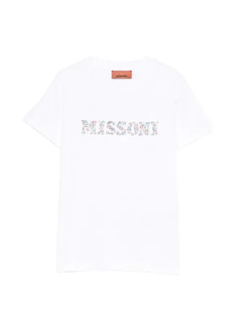 Missoni Kids playera con logo estampado