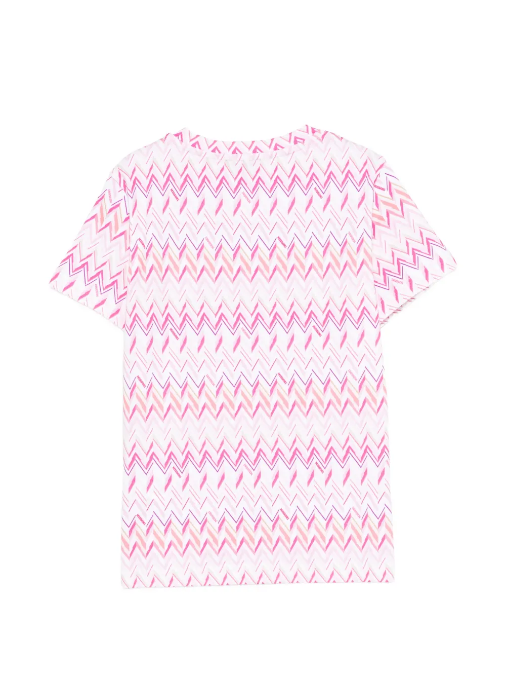  Missoni Kids Zigzag Patterned T-shirt - White 