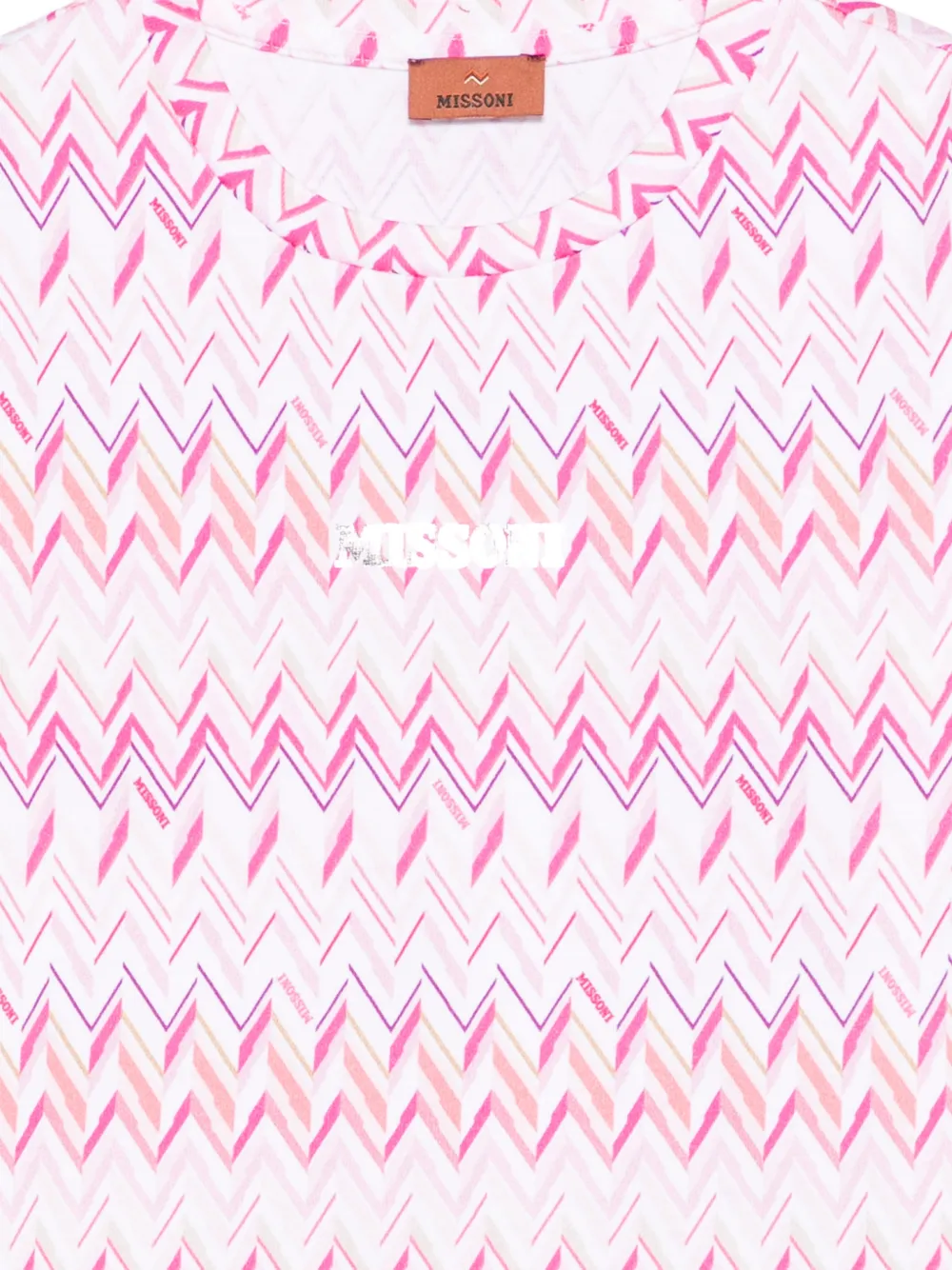  Missoni Kids Zigzag Patterned T-shirt - White 