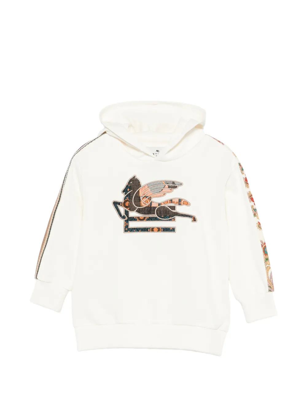 ETRO KIDS logo hoodie - Toni neutri