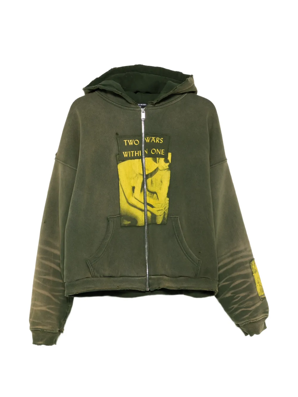 Enfants Riches Déprimés Graphic zip-up Hoodie | Green | FARFETCH