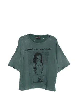 Enfants Riches Déprimés Distressed Graphic T-shirt | Green | FARFETCH