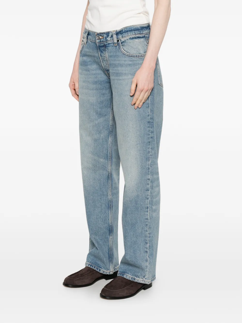  Eb Denim Vaqueros Luna De Talle Bajo - Azul 