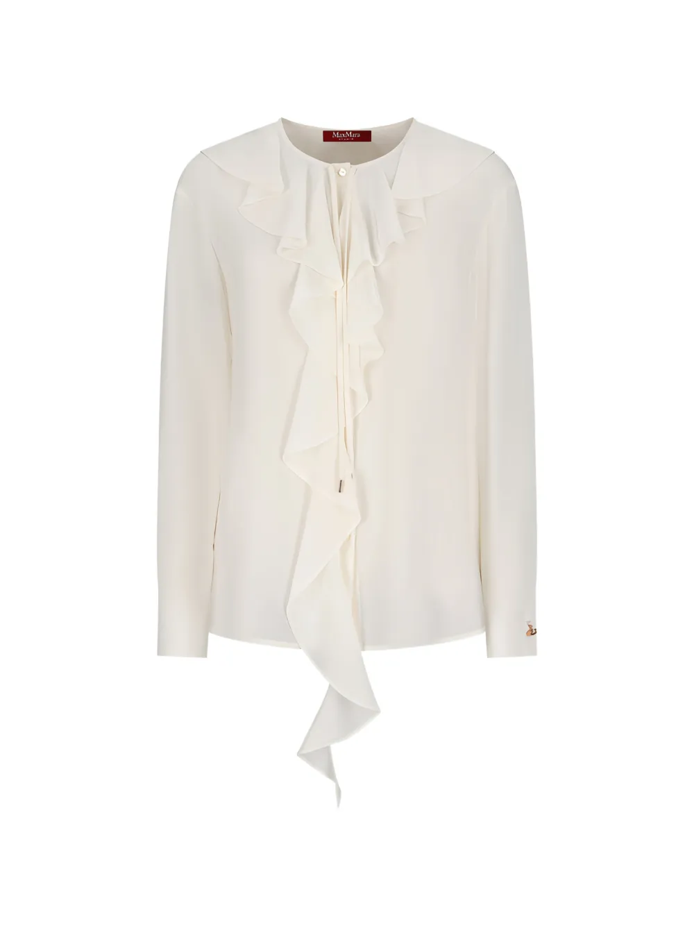 Max Mara ruffled blouse - Toni neutri