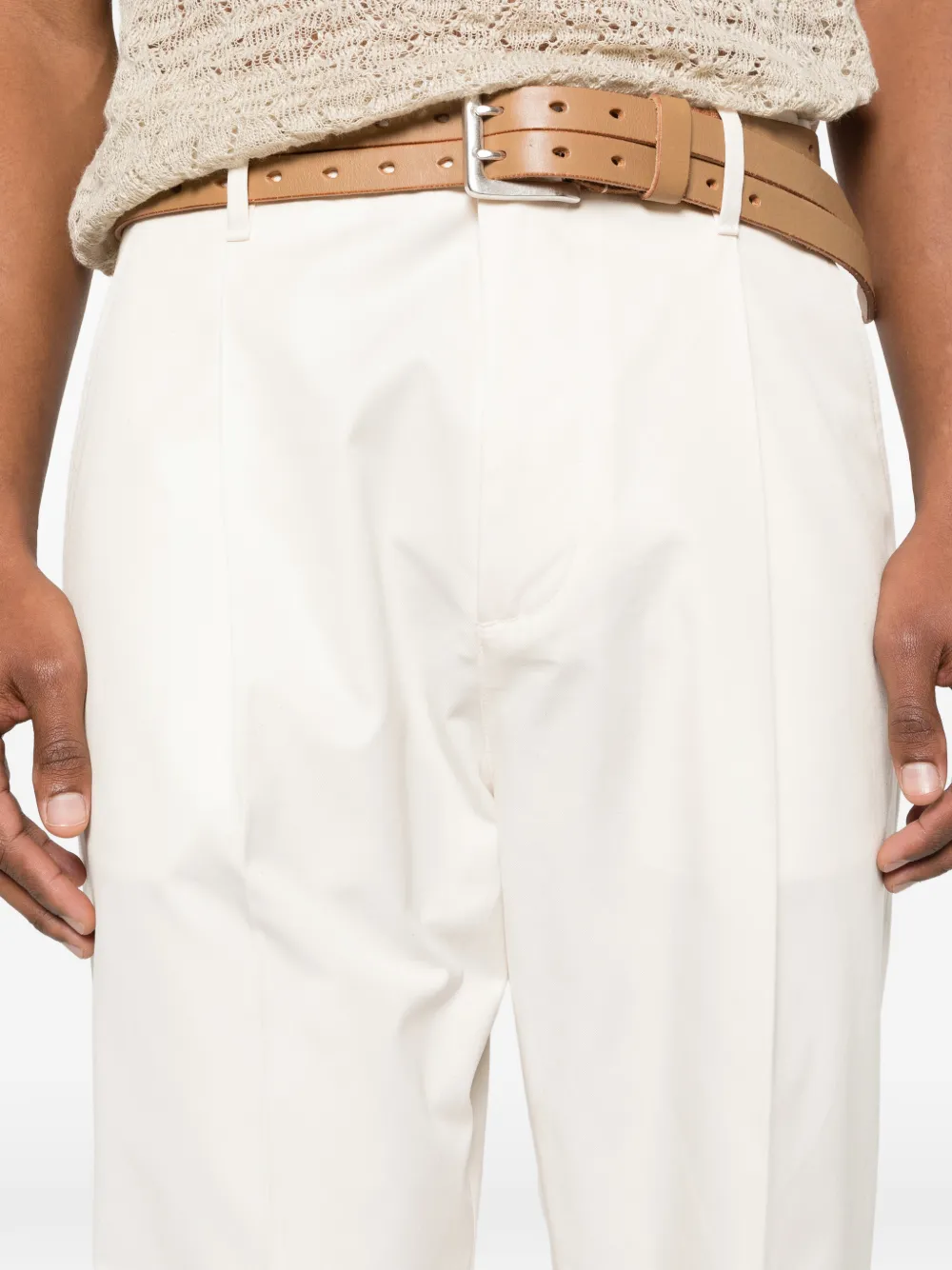 DSQUARED2 Broek met riemlussen Beige