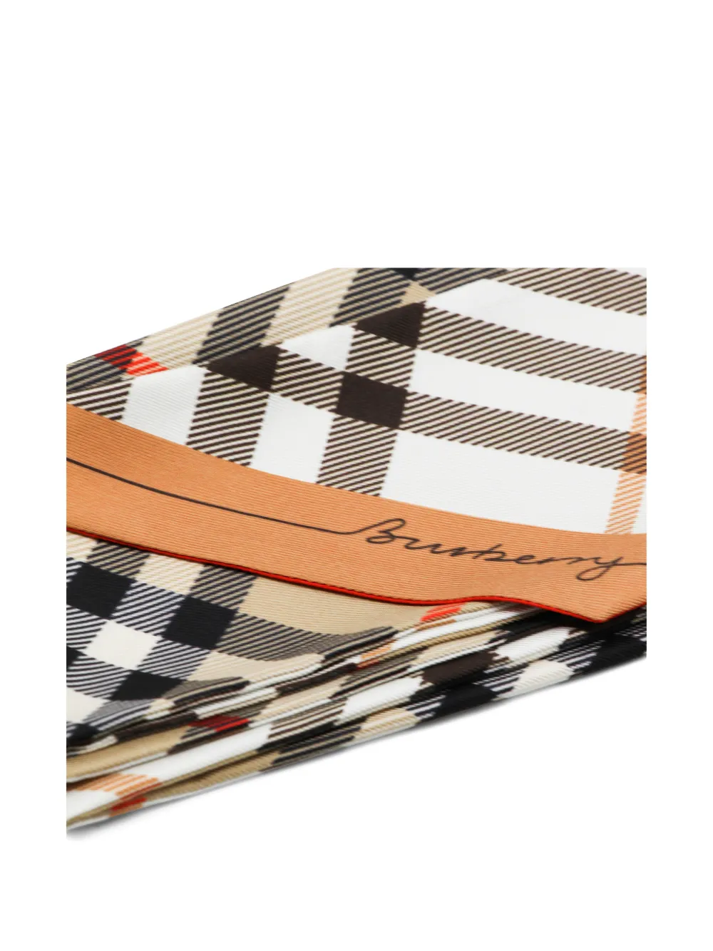 Burberry checked-pattern scarf - Beige