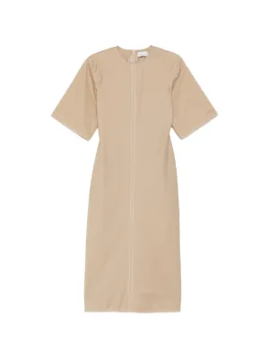 AMI Paris short-sleeve Cotton Midi Dress | Green | FARFETCH ZA