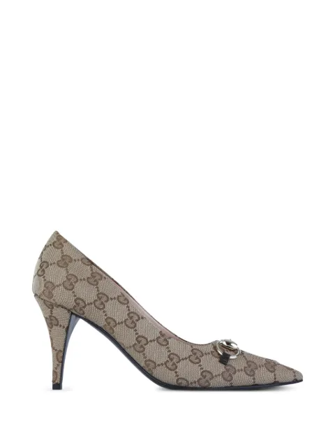 Gucci Horsebit patterned pumps