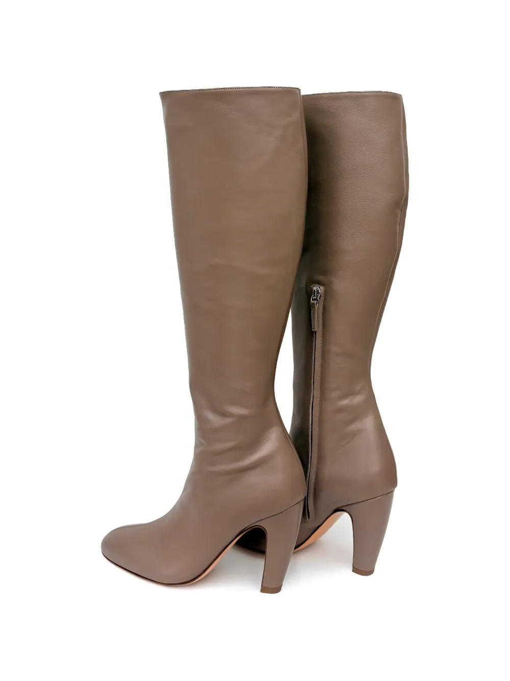 GIABORGHINI Thelma laarzen met blokhak Beige