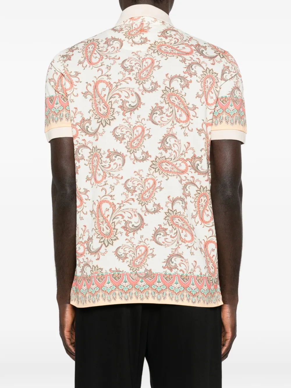 ETRO Poloshirt met paisley-print Beige