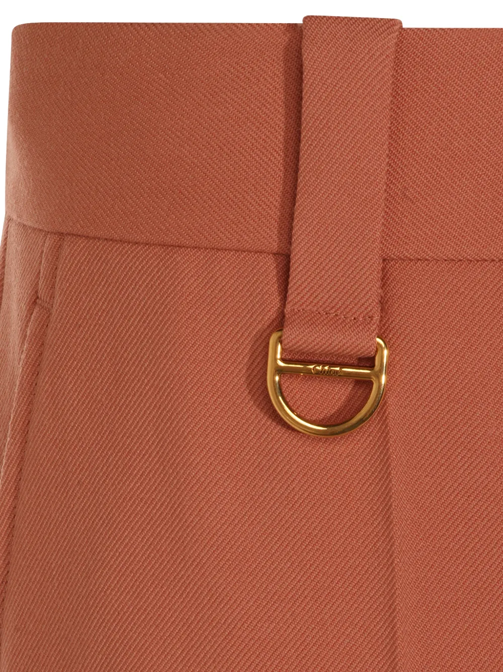 Chloé Broek met D-ring detail Bruin