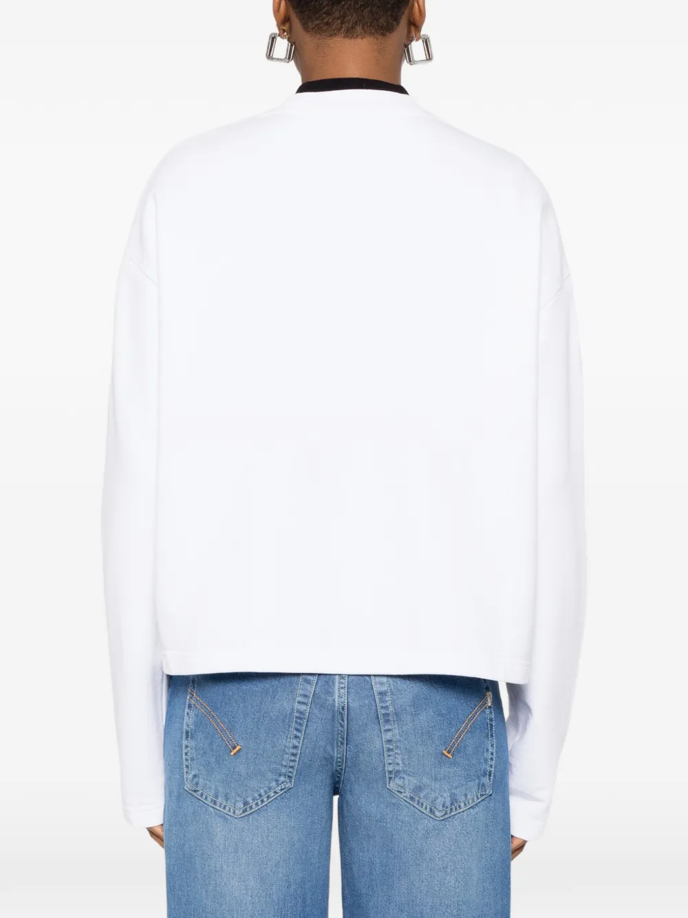 AMI Paris Sweater met borduurwerk Wit