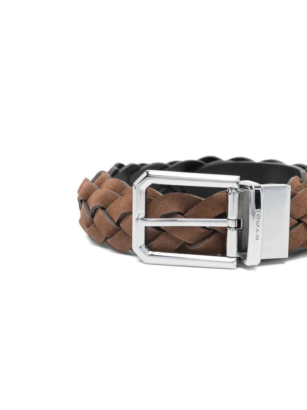 ETRO Gevlochten riem Bruin