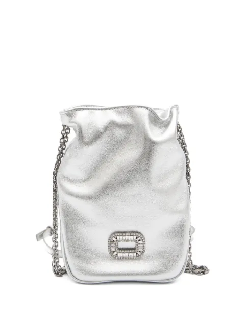 Roger Vivier nano Pilgrim crystal-embellished cross body bag