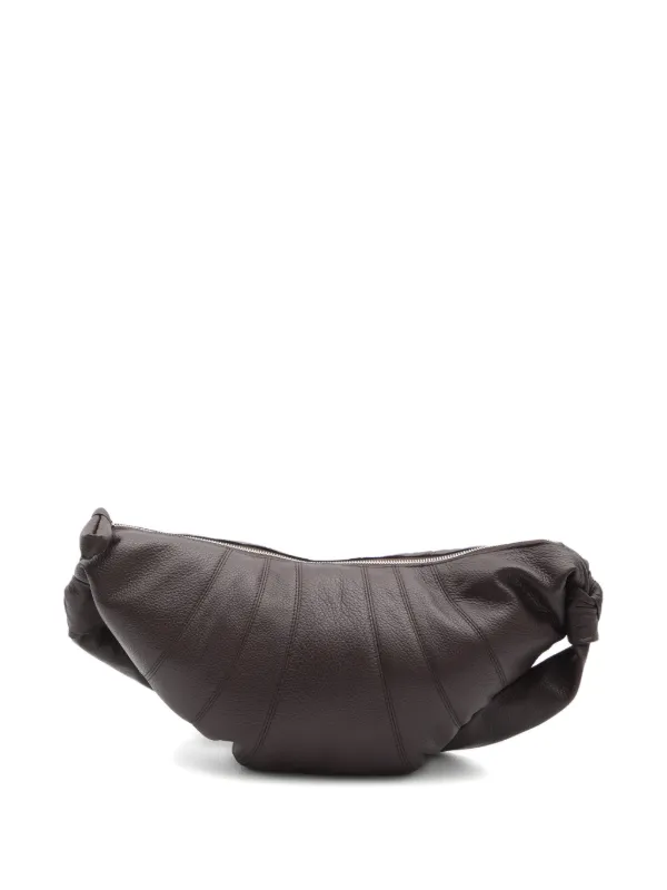 Lemaire Medium Croissant Bag in Leather in Brown