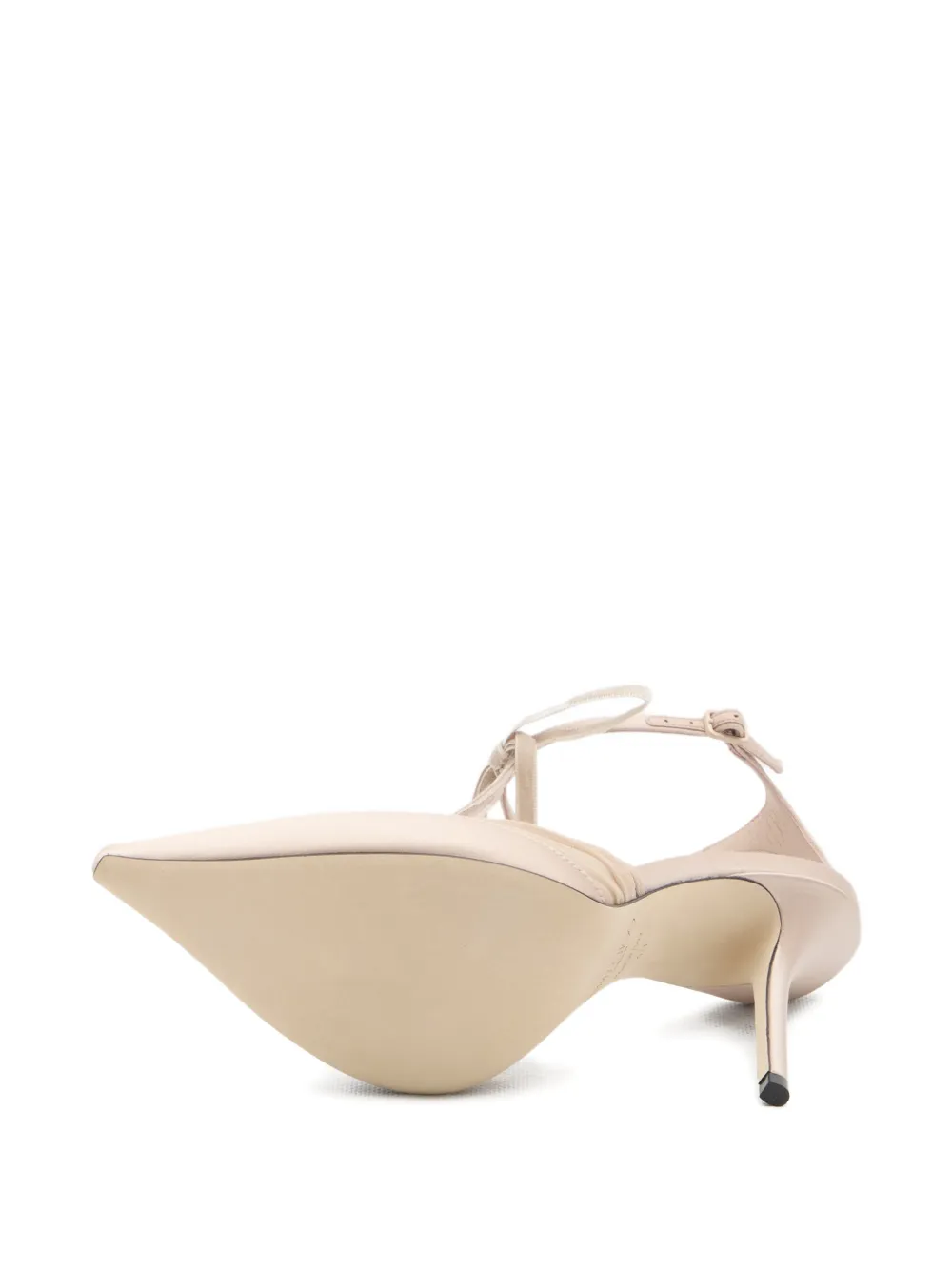 Jimmy Choo Afia crystal T-strap pumps Beige