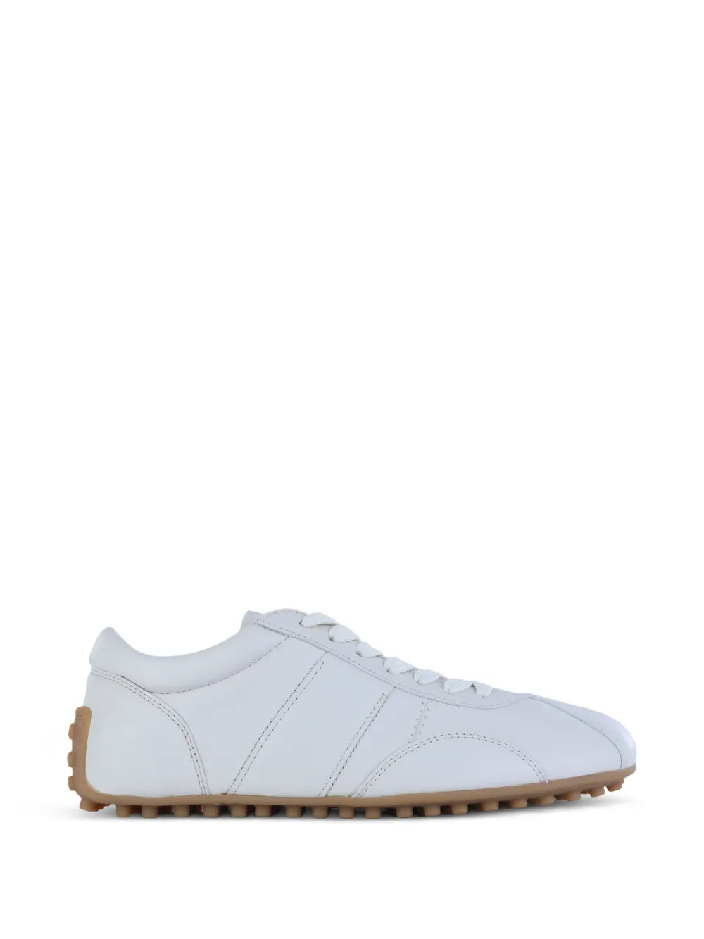 Tod's laces leather trainers Wit