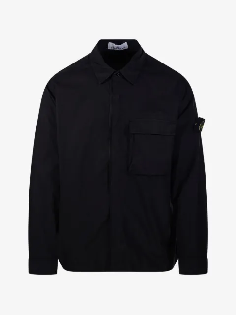 Stone Island куртка с нашивкой-логотипом