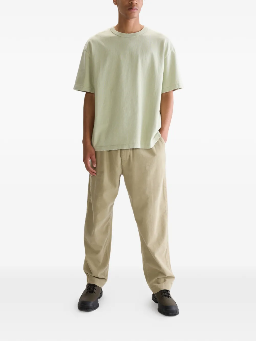 Bellerose frayed T-shirt - Groen