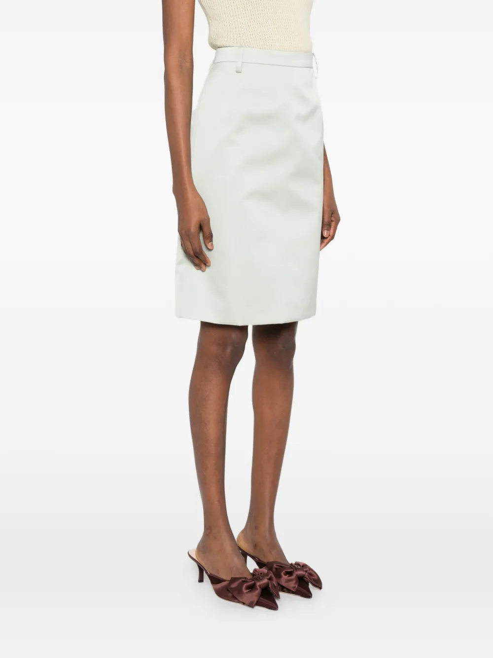  Nº21 Zip-fastening Skirt - Green 