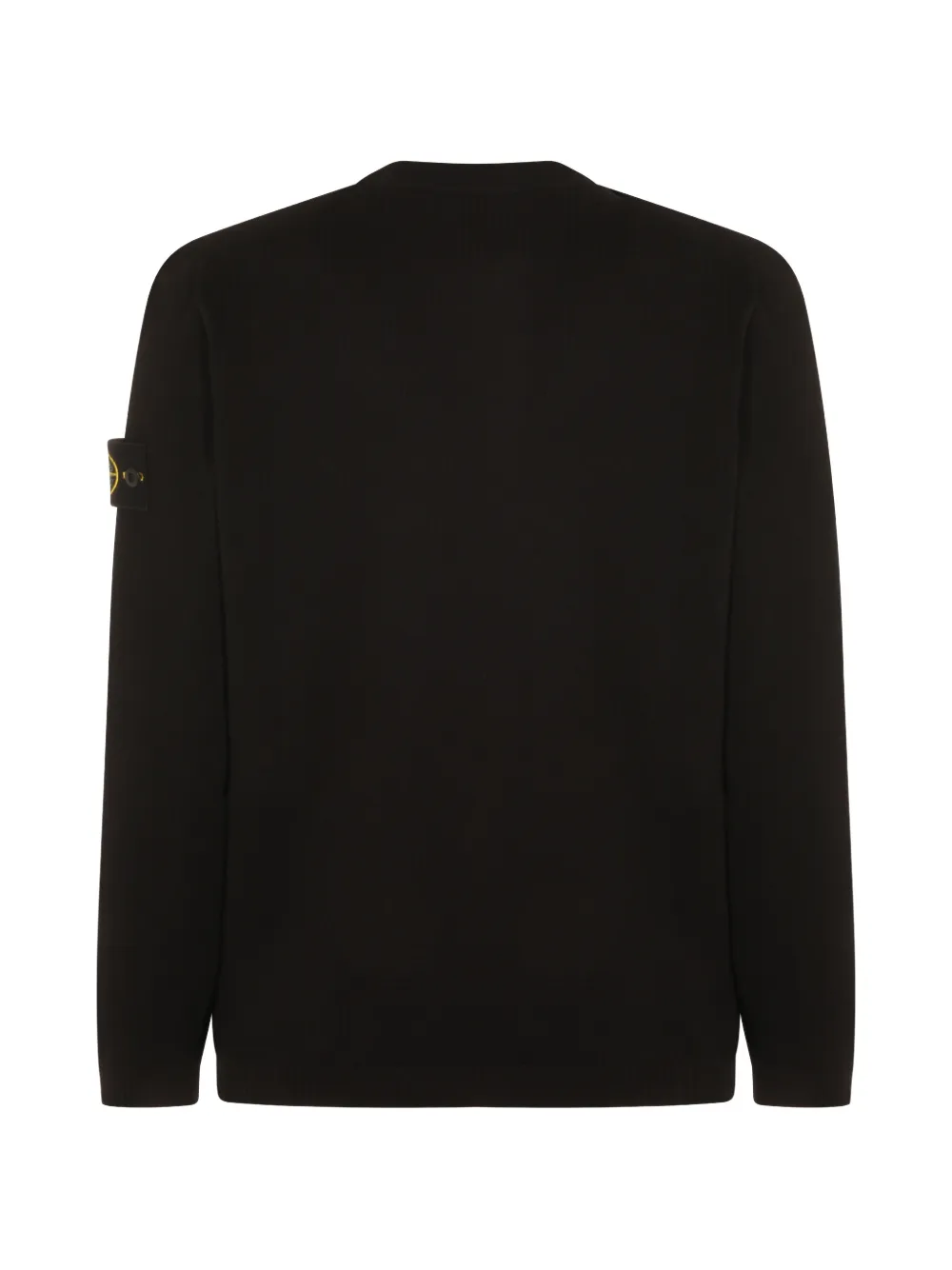 Stone Island logo-patch crew-neck sweater - Zwart