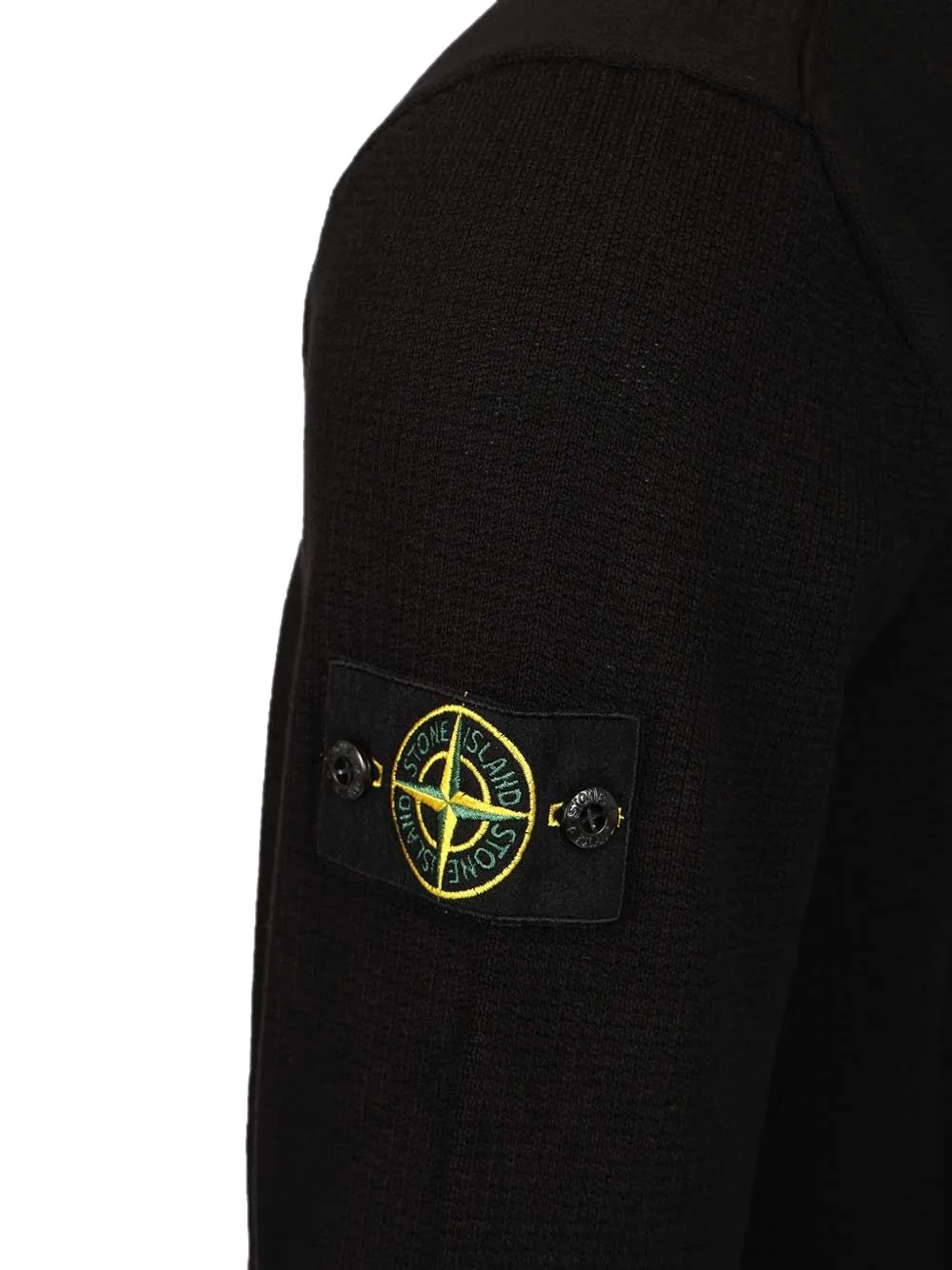 Stone Island Sweater met logopatch Zwart