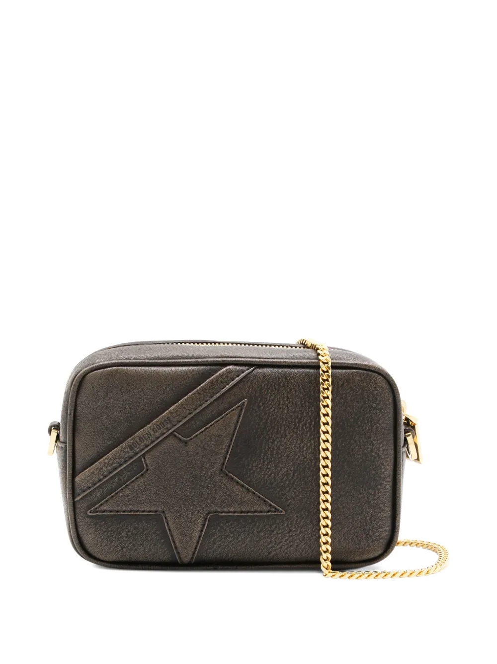 Golden Goose Mini Star appliqued shoulder bag - Marrone