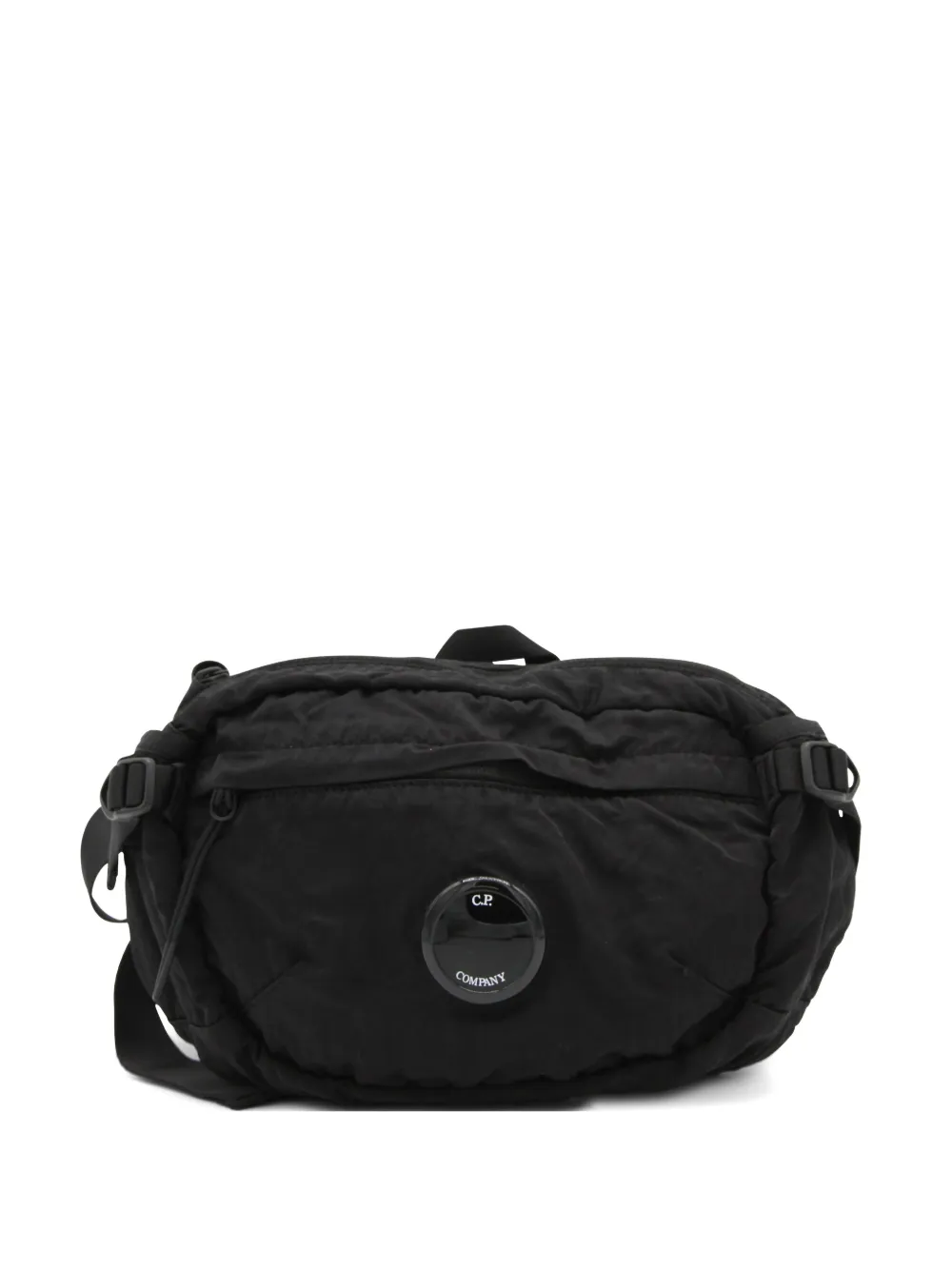 C.P. Company logo patch shoulder bag - Schwarz