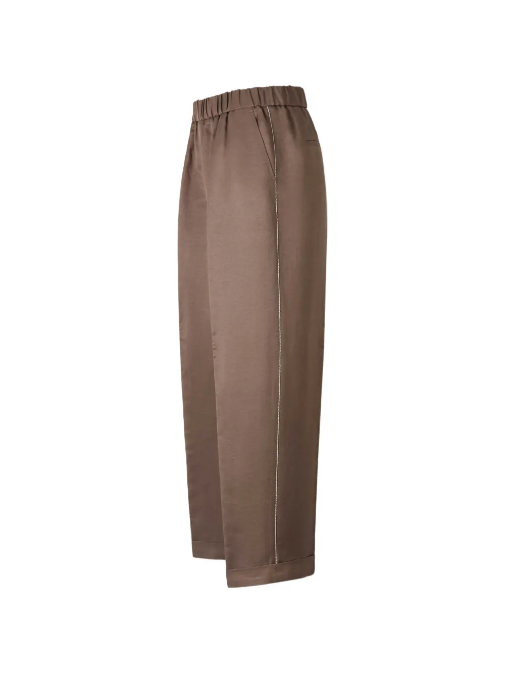Peserico elasticated-waist trousers - Bruin