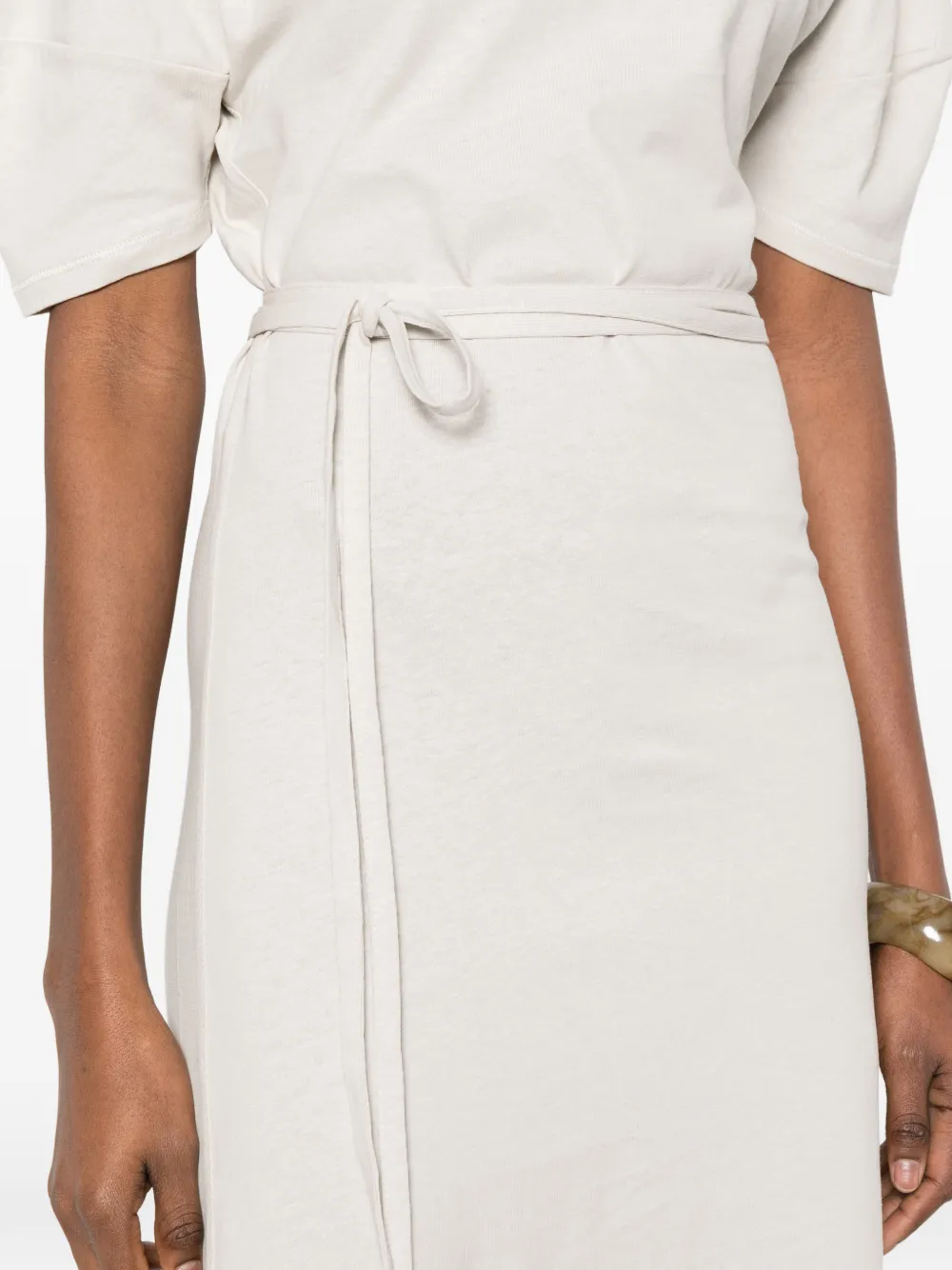 LEMAIRE Midi-jurk met pofmouwen Beige