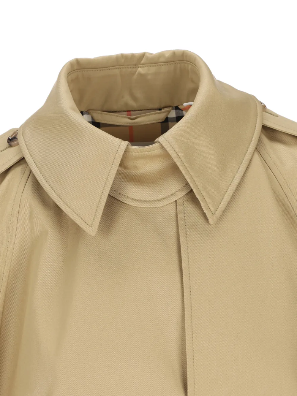Burberry Belmont jas met cape Beige