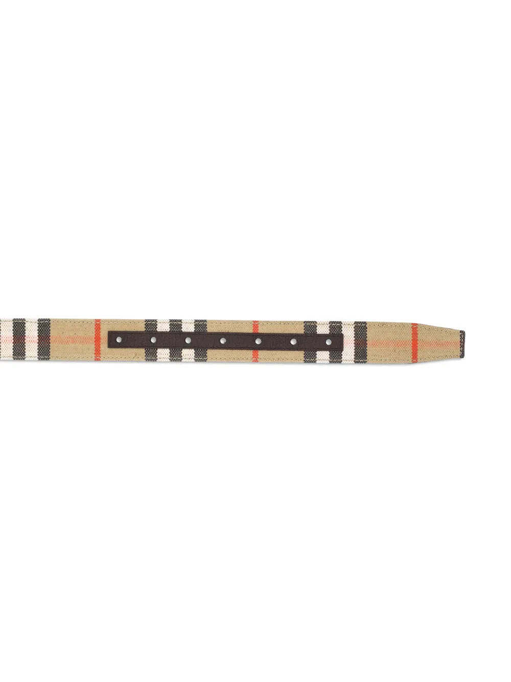  Burberry Check Oval-buckle Belt - Neutrals 