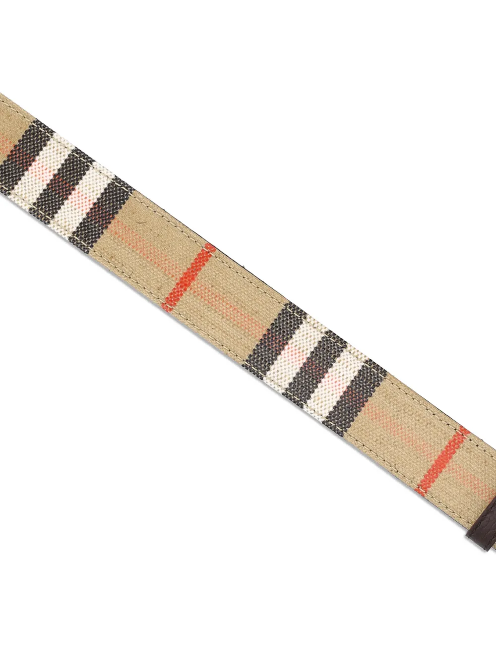 check oval-buckle belt