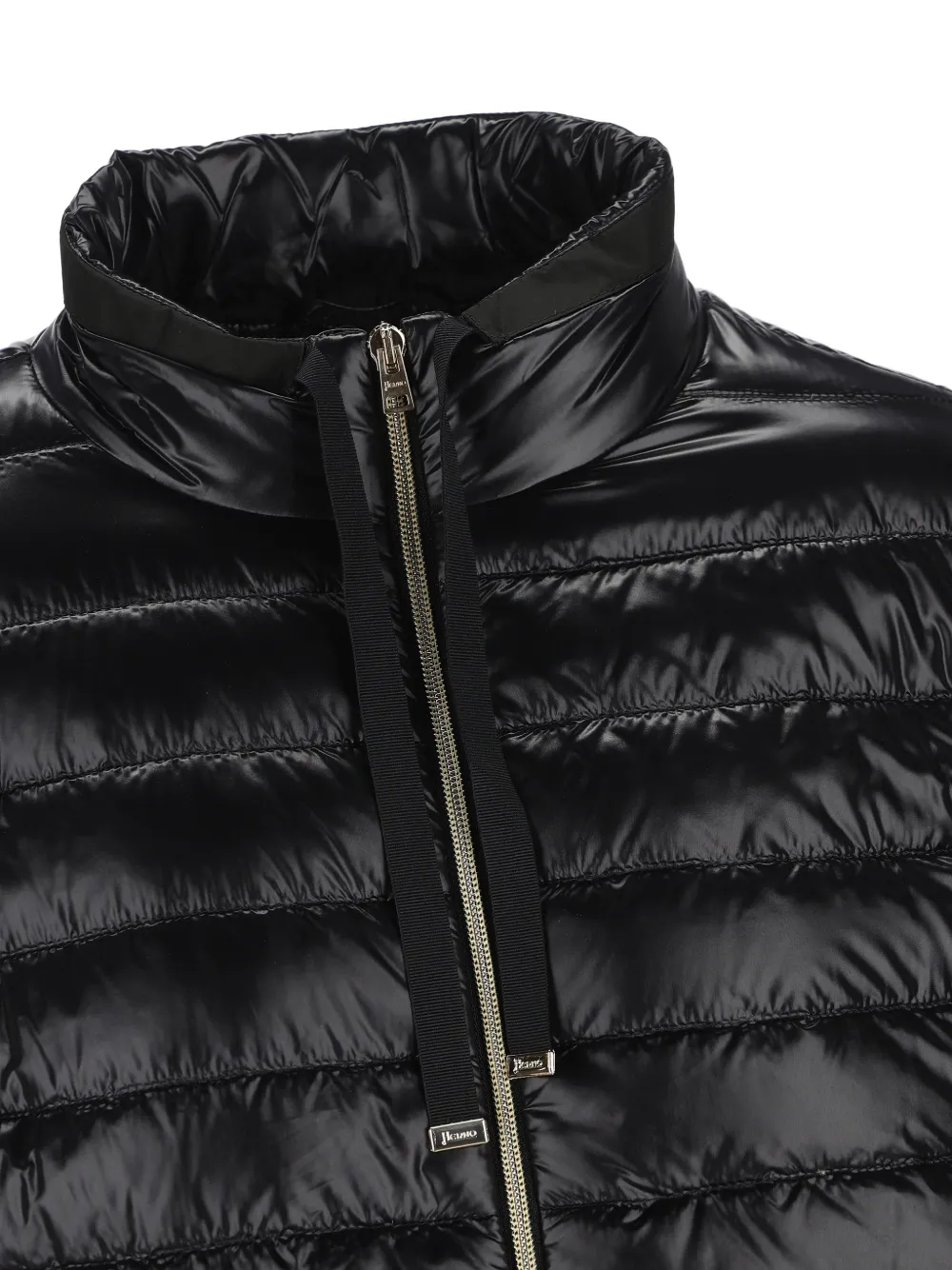  Herno Zip-up Quilted Puffer Jacket - Black 