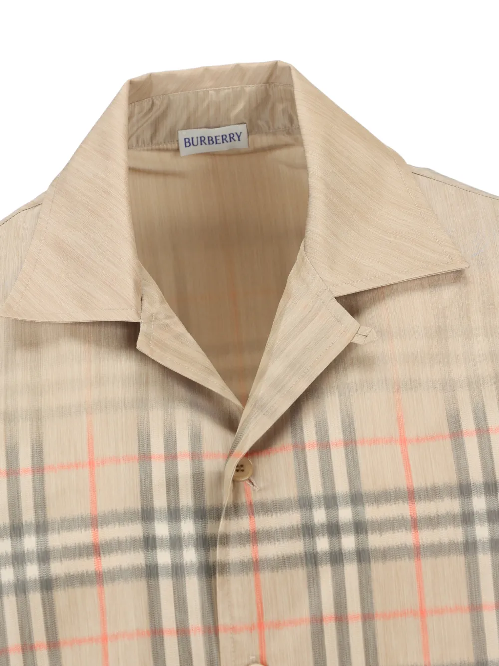 Burberry Geruit overhemd Beige