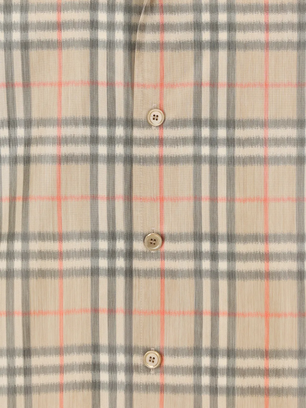 Burberry Geruit overhemd Beige