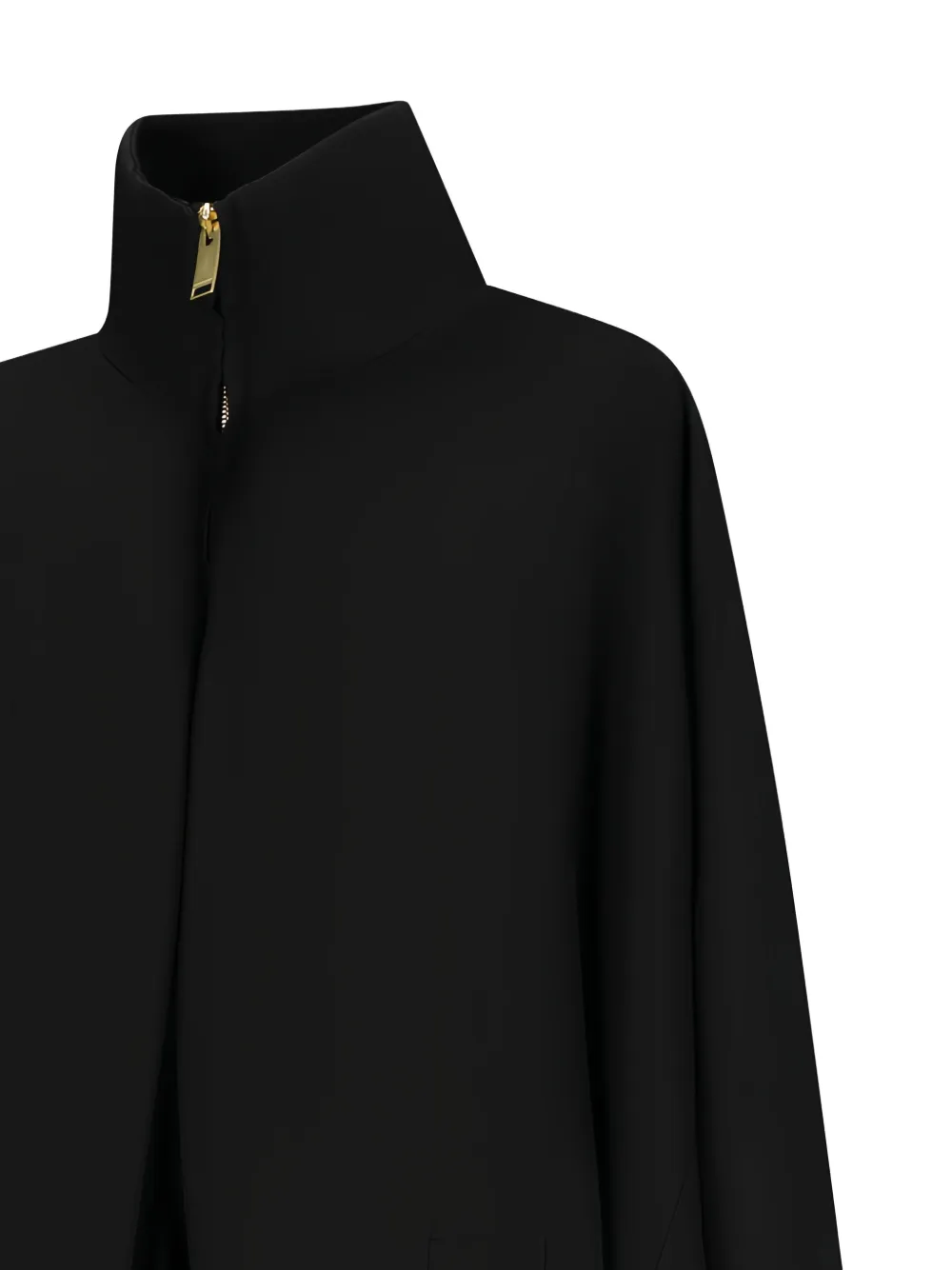  Darkpark Norma Zip-up Draped Coat - Black 