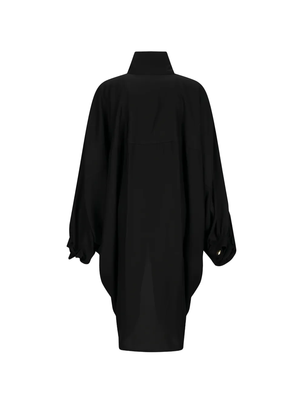  Darkpark Norma Zip-up Draped Coat - Black 