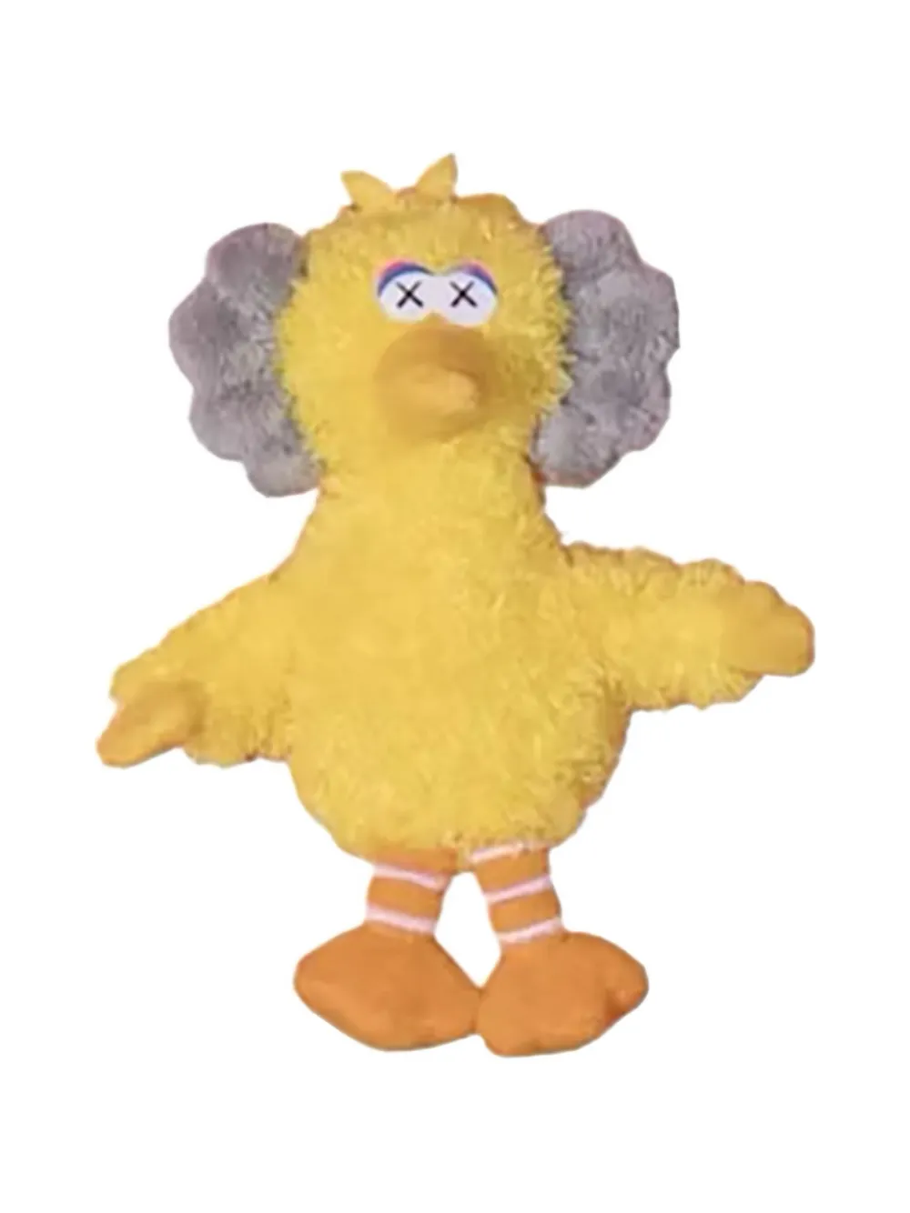 KAWS x Sesame Street Water Parade Big Bird plush keychain - Gelb