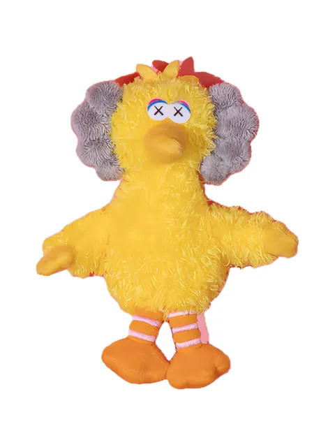 KAWS x Sesame Street Water Parade Big Bird plush keychain