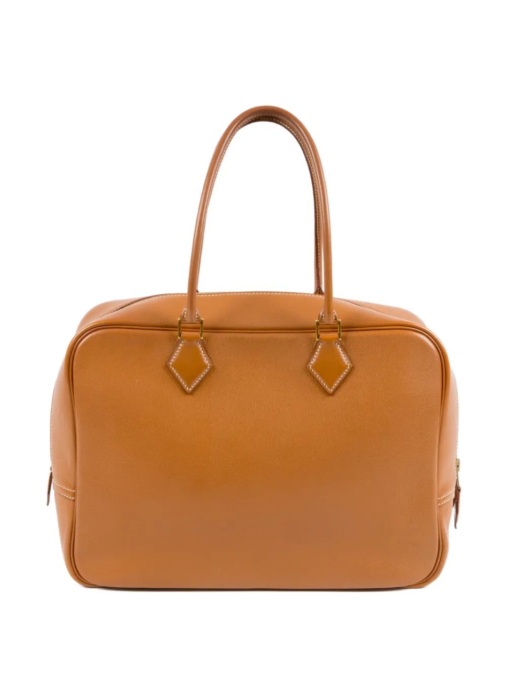 Hermès Pre-Owned 1996 leather plume 32 handbag - Marrone