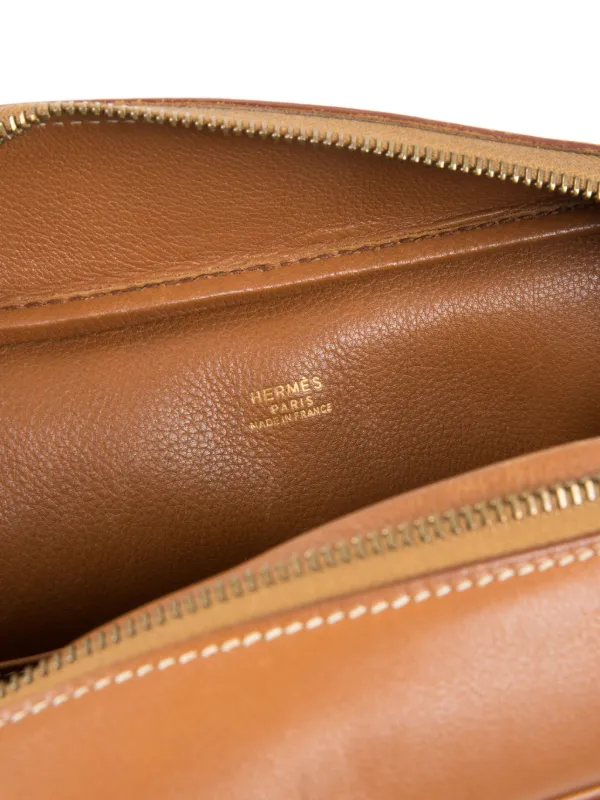Hermès Pre-Owned 1996 Leather Plume 32 Handbag | Brown | FARFETCH