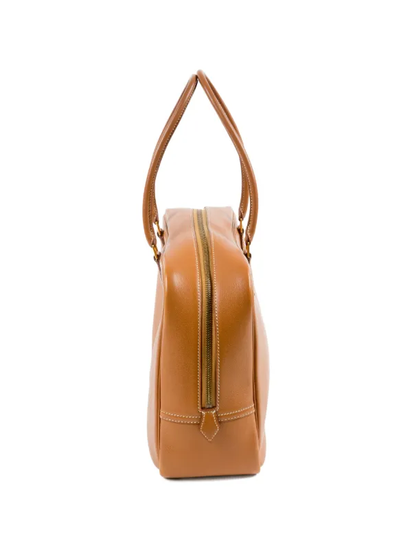 Hermès Pre-Owned 1996 Leather Plume 32 Handbag | Brown | FARFETCH