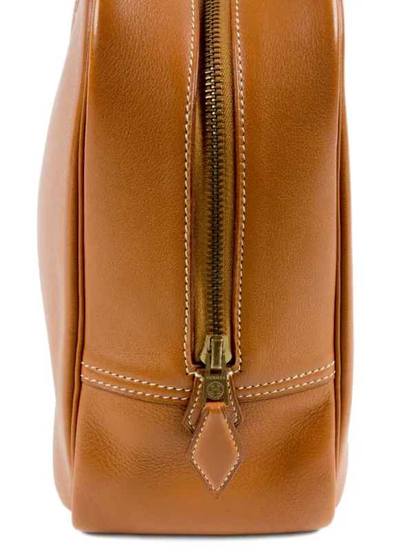 Hermès Pre-Owned 1996 Leather Plume 32 Handbag | Brown | FARFETCH